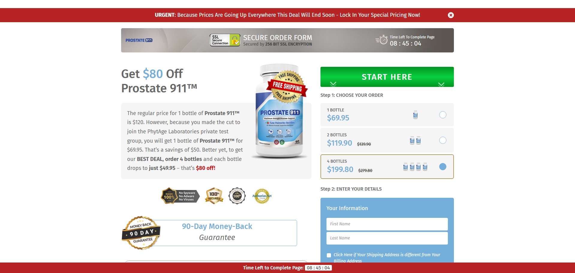 Get Prostate 911 Produto