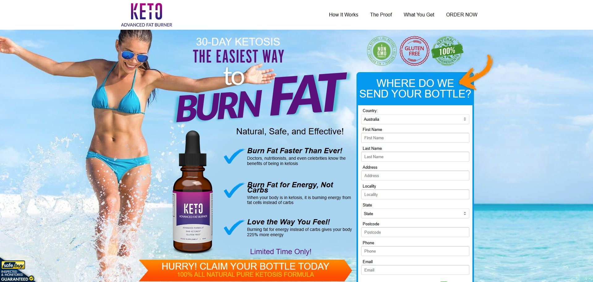 Keto Advanced Fat Burner Tincture Produto