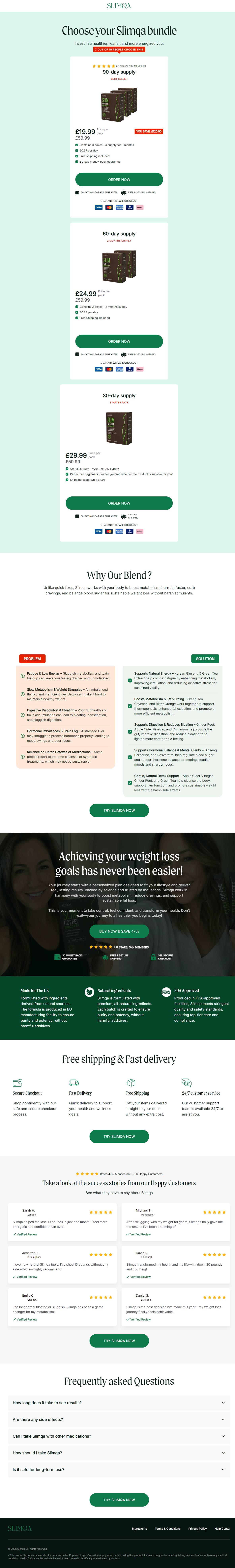 Slimqa Slim Coffee Booster Diet Producto